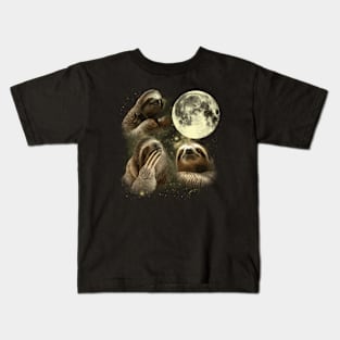 Sloth Bliss Sloths The Moon Print for Casual and Comfortable Tee Kids T-Shirt